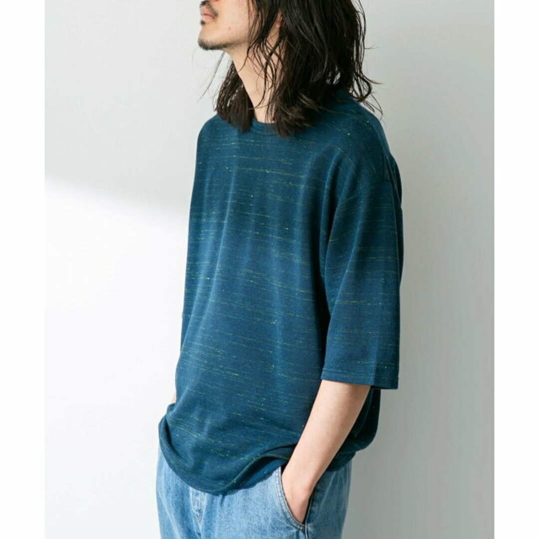 Sonny Label(サニーレーベル)の【ネイビー】【L】JAPAN MADE ショートスリーブプルオーバー メンズのトップス(Tシャツ/カットソー(半袖/袖なし))の商品写真