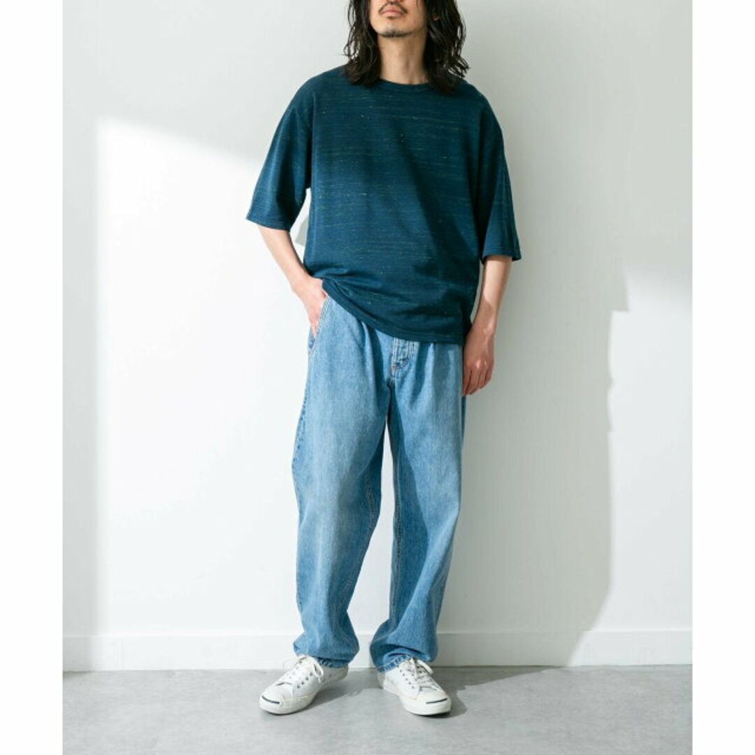 Sonny Label(サニーレーベル)の【ネイビー】【L】JAPAN MADE ショートスリーブプルオーバー メンズのトップス(Tシャツ/カットソー(半袖/袖なし))の商品写真