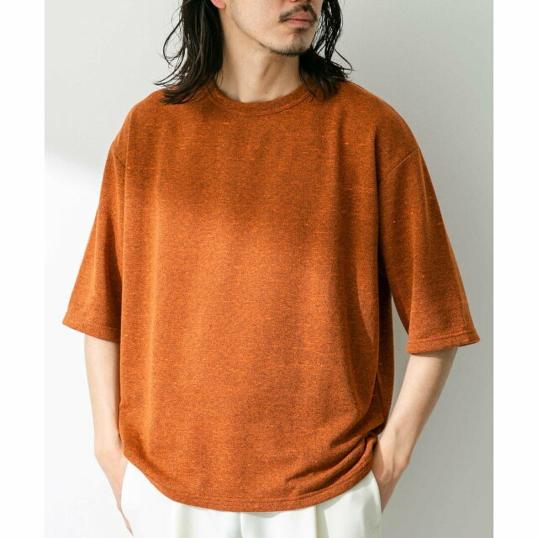 Sonny Label(サニーレーベル)の【オレンジ】【M】JAPAN MADE ショートスリーブプルオーバー メンズのトップス(Tシャツ/カットソー(半袖/袖なし))の商品写真