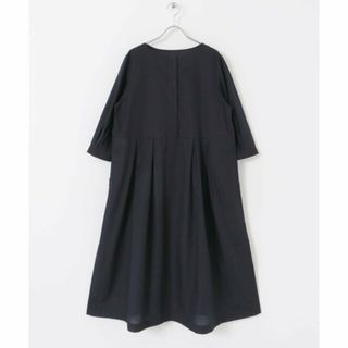 アーバンリサーチドアーズ(URBAN RESEARCH DOORS)の【NAVY】『UR TECH Smart Linen Touch』タックスリーブ切替ワンピース(ロングワンピース/マキシワンピース)