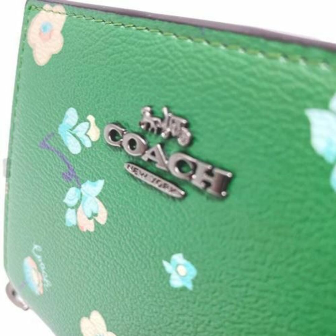 COACH(コーチ)の✨【新品未使用】COACH 折りたたみ財布  マイフラワー グリーン C8703 レディースのファッション小物(財布)の商品写真