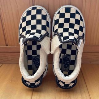 ヴァンズ(VANS)の17cm ヴァンズ　チェッカーフラッグ　スリッポン(スリッポン)