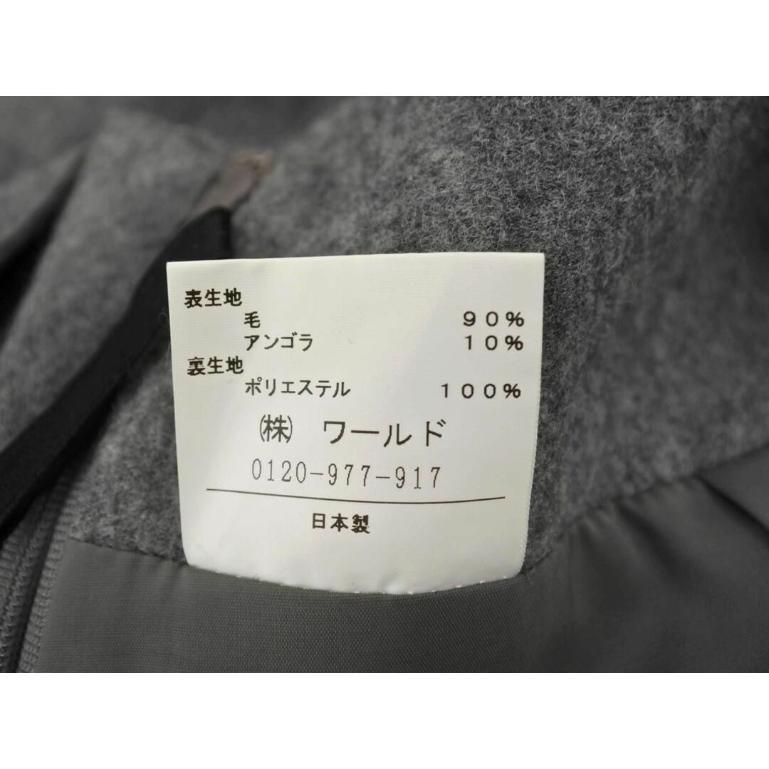 UNTITLED(アンタイトル)のUNTITLED アンタイトル ウール混 タック Aライン 台形 スカート size1/グレー ◇■ レディース レディースのスカート(ミニスカート)の商品写真