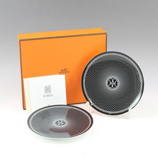 エルメス(Hermes)の【HERMES】エルメス アッシュデコ Hデコ 14cm プレート 2枚 _ 食器(食器)