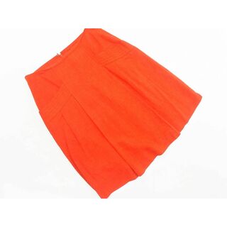 クローラ(CROLLA)のCROLLA クローラ プリーツ Aライン 台形 スカート size36/オレンジ ■◇ レディース(ミニスカート)