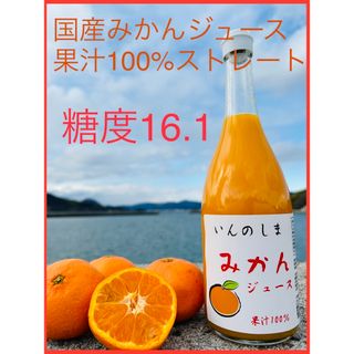 【瀬戸内みかんジュース】720ml×2本 果汁100％ ストレート 無添加(ソフトドリンク)