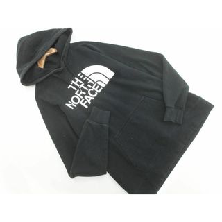 ザノースフェイス(THE NORTH FACE)のTHE NORTH FACE ザノースフェイス 裏起毛 ロゴプリント プルオーバー パーカー sizeM/黒 ◇■ レディース(パーカー)