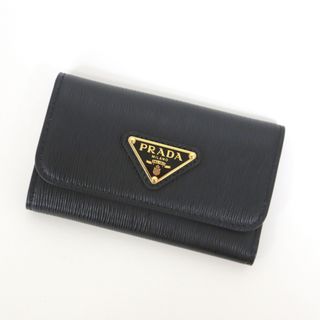 プラダ(PRADA)の【PRADA】プラダ 6連キーケース ブラック×ゴールド金具/ko00693tg(キーケース)