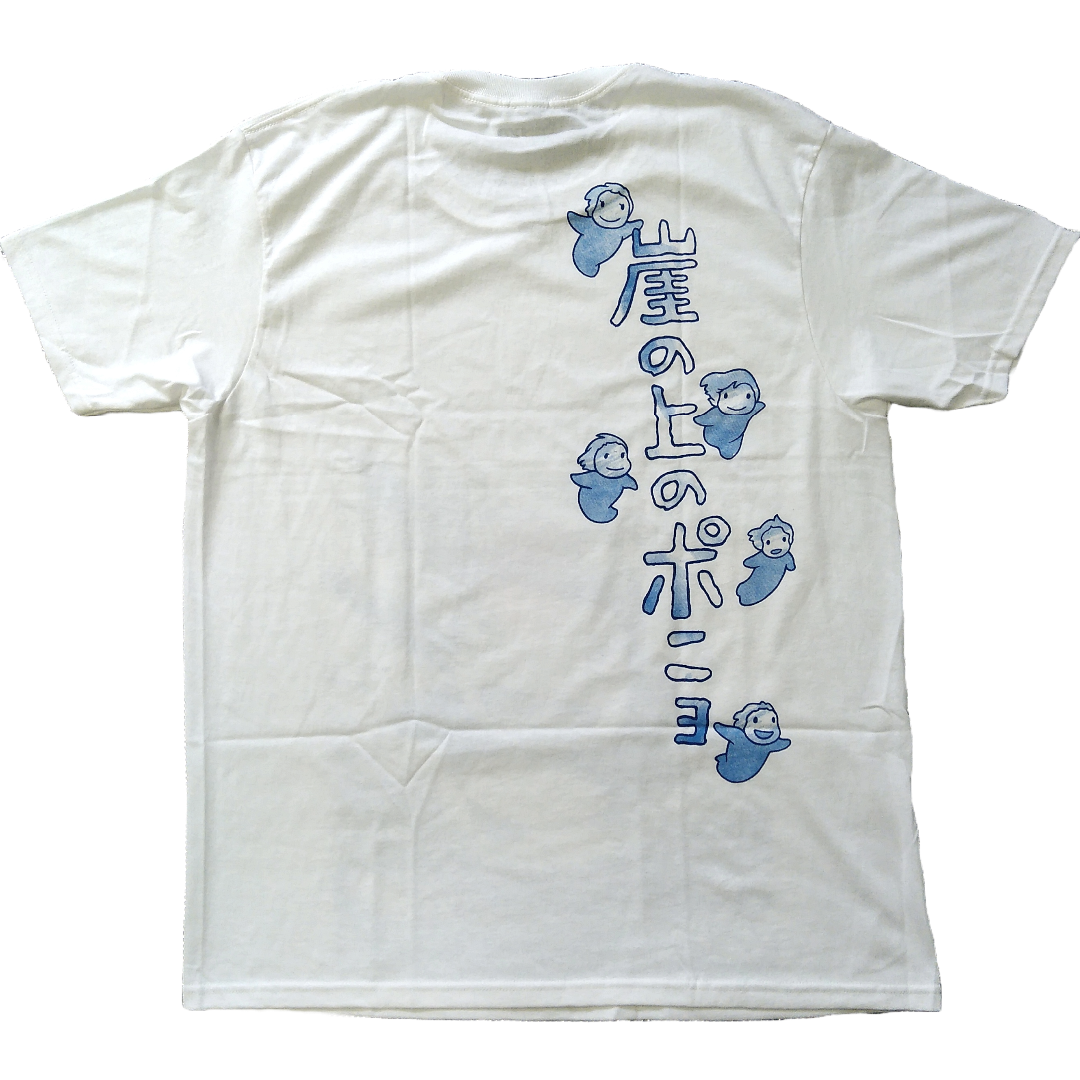 ジブリ - 崖の上のポニョ Tシャツ XL 白 ジブリ 映画 ムービーT