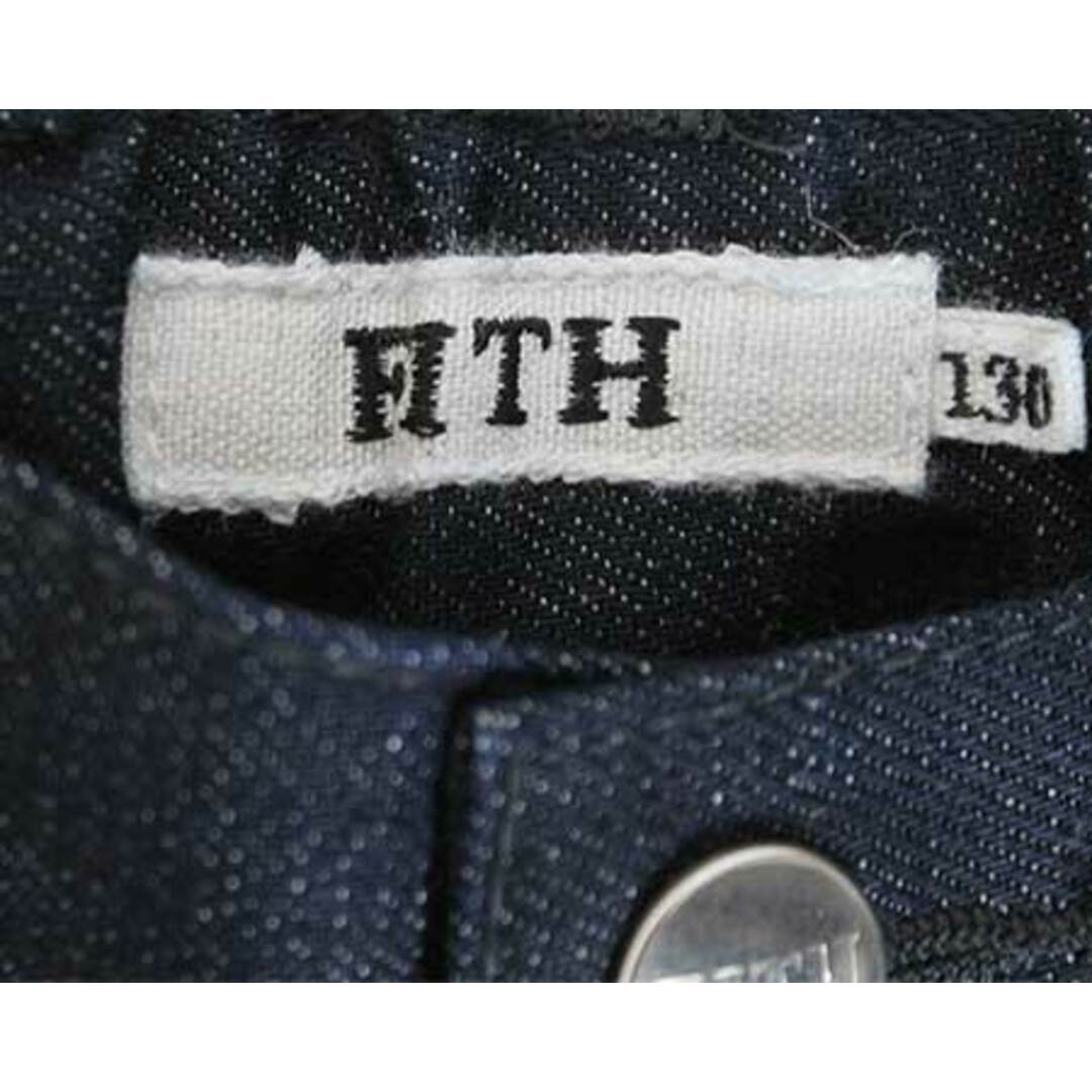 FITH(フィス)の【春物 新入荷!】〓フィス/FITH〓130cm 半端丈パンツ 紺 【中古】 子供服 キッズ kids 男の子 女の子 春秋 bottoms 722042 キッズ/ベビー/マタニティのキッズ服女の子用(90cm~)(パンツ/スパッツ)の商品写真