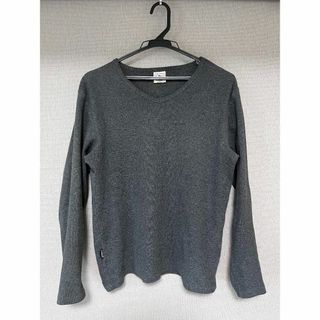 アヴィレックス(AVIREX)の（美品・古着）AVIREX　長袖　Tシャツ　Vネック　Lサイズ(Tシャツ/カットソー(七分/長袖))