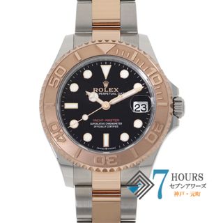 ロレックス(ROLEX)の【119973】ROLEX ロレックス  268621 ヨットマスター ブラックダイヤル ランダム番 PG/SS 自動巻き ギャランティーカード 当店オリジナルボックス 腕時計 時計 WATCH ユニセックス【中古】(腕時計)