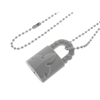 クロムハーツ(Chrome Hearts)のクロムハーツ CHROME HEARTS ■ 【 PADLOCK FLERKNEE SLCN 】 パドロック フレアニー 南京錠 ラバー ネックレス n5024(ネックレス)