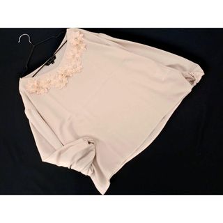 ケティ(ketty)のketty ケティ シフォン パフスリーブ カットソー size2/ピンク ■◇ レディース(カットソー(長袖/七分))