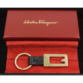 サルヴァトーレフェラガモ(Salvatore Ferragamo)の【レア】フェラガモ キーリング チャーム ゴールド GP Fロゴ(チャーム)