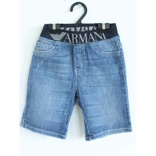 アルマーニ(Armani)の†アルマーニベビー/Armani baby†98cm(36M) ショートパンツ/ハーフパンツ/半ズボン/短パン インディゴ ダメージ加工【中古】子供服 キッズ kids  男の子 春夏秋 704032 bottoms(パンツ/スパッツ)