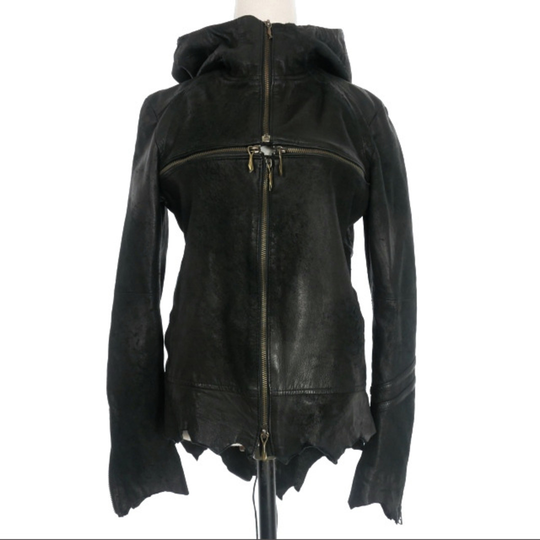 14th Addiction CROSS ZIP HOODED JACKET 0 レディースのジャケット/アウター(ライダースジャケット)の商品写真