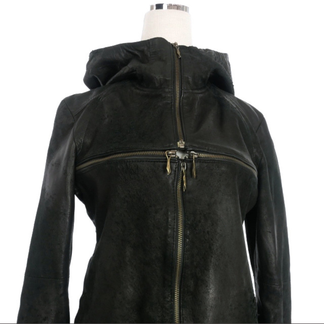 14th Addiction CROSS ZIP HOODED JACKET 0 レディースのジャケット/アウター(ライダースジャケット)の商品写真