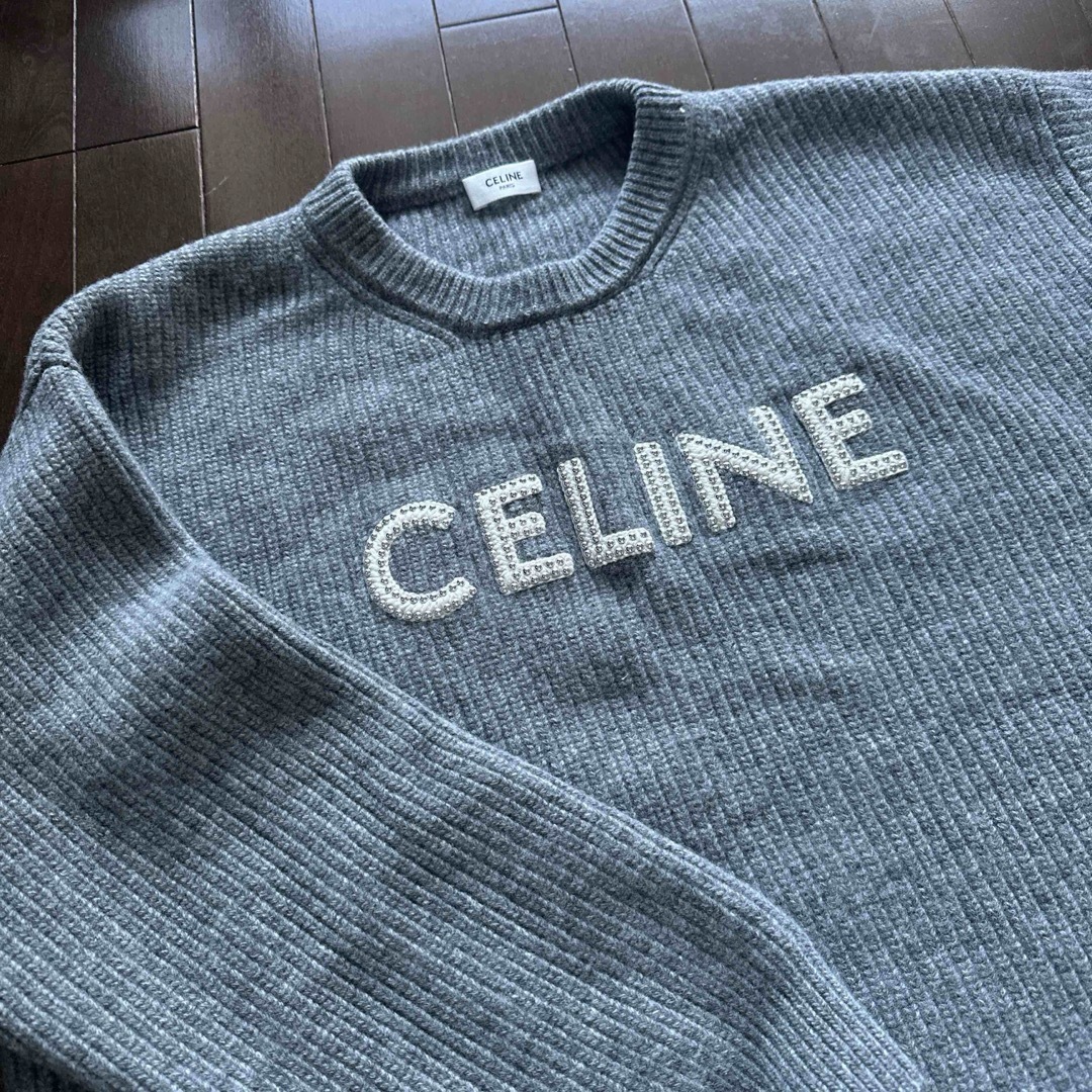 celine(セリーヌ)のセリーヌ CELINE セーター ニット グレイ  メンズのトップス(ニット/セーター)の商品写真