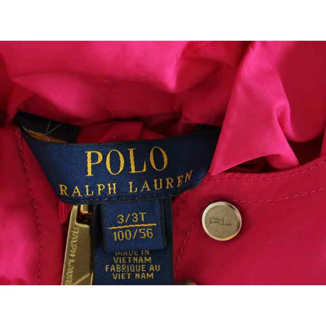 Ralph Lauren(ラルフローレン)の【春物 新入荷!】†ラルフローレン/Ralph Lauren†100cm ジャンパー/ブルゾン/アウター/ウィンドブレーカー ピンク【中古】子供服 キッズ kids 女の子 春秋 otr 322042 キッズ/ベビー/マタニティのキッズ服女の子用(90cm~)(ジャケット/上着)の商品写真