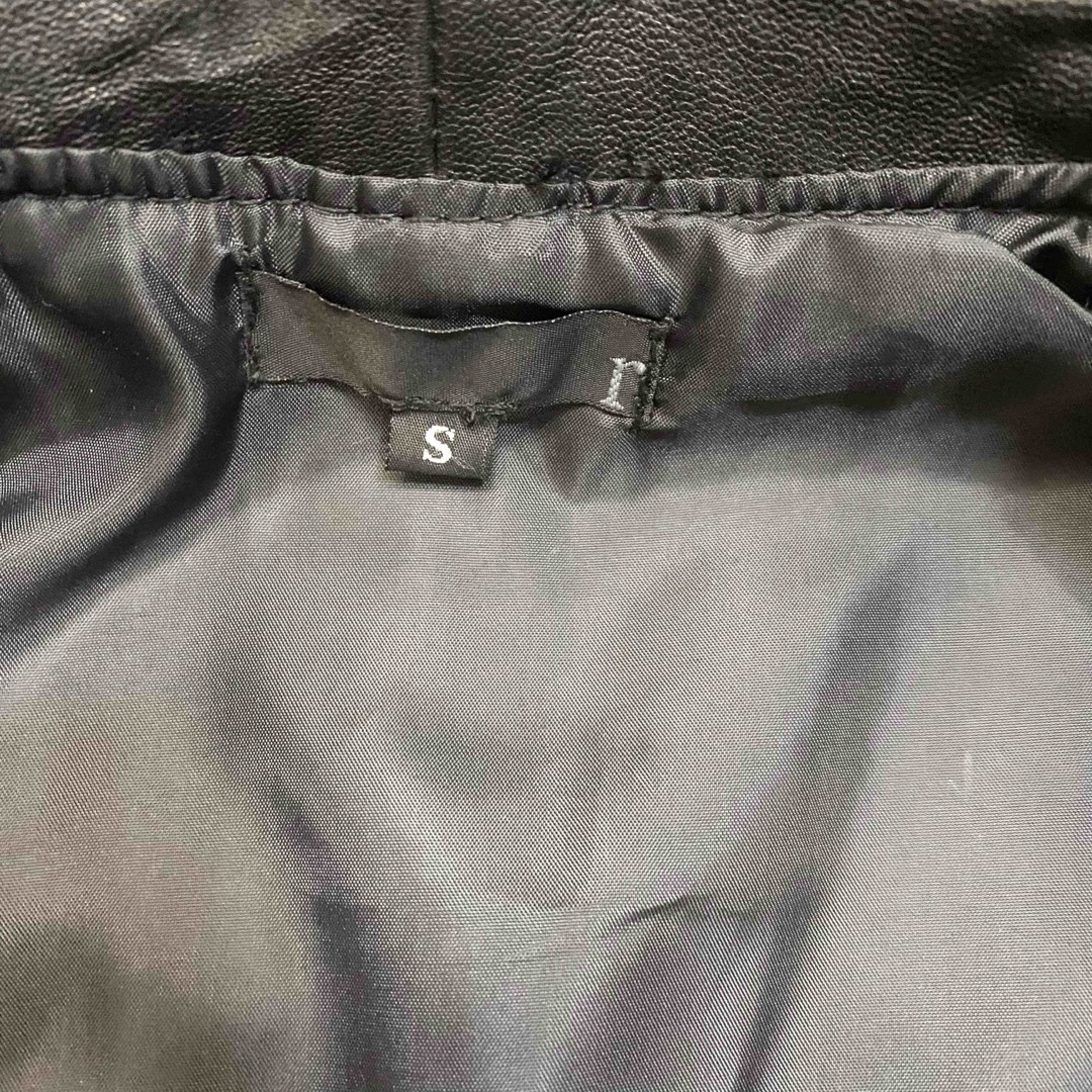 【新品】WORCA 本革 ダブルライダースジャケット S ブラック  メンズのジャケット/アウター(ライダースジャケット)の商品写真