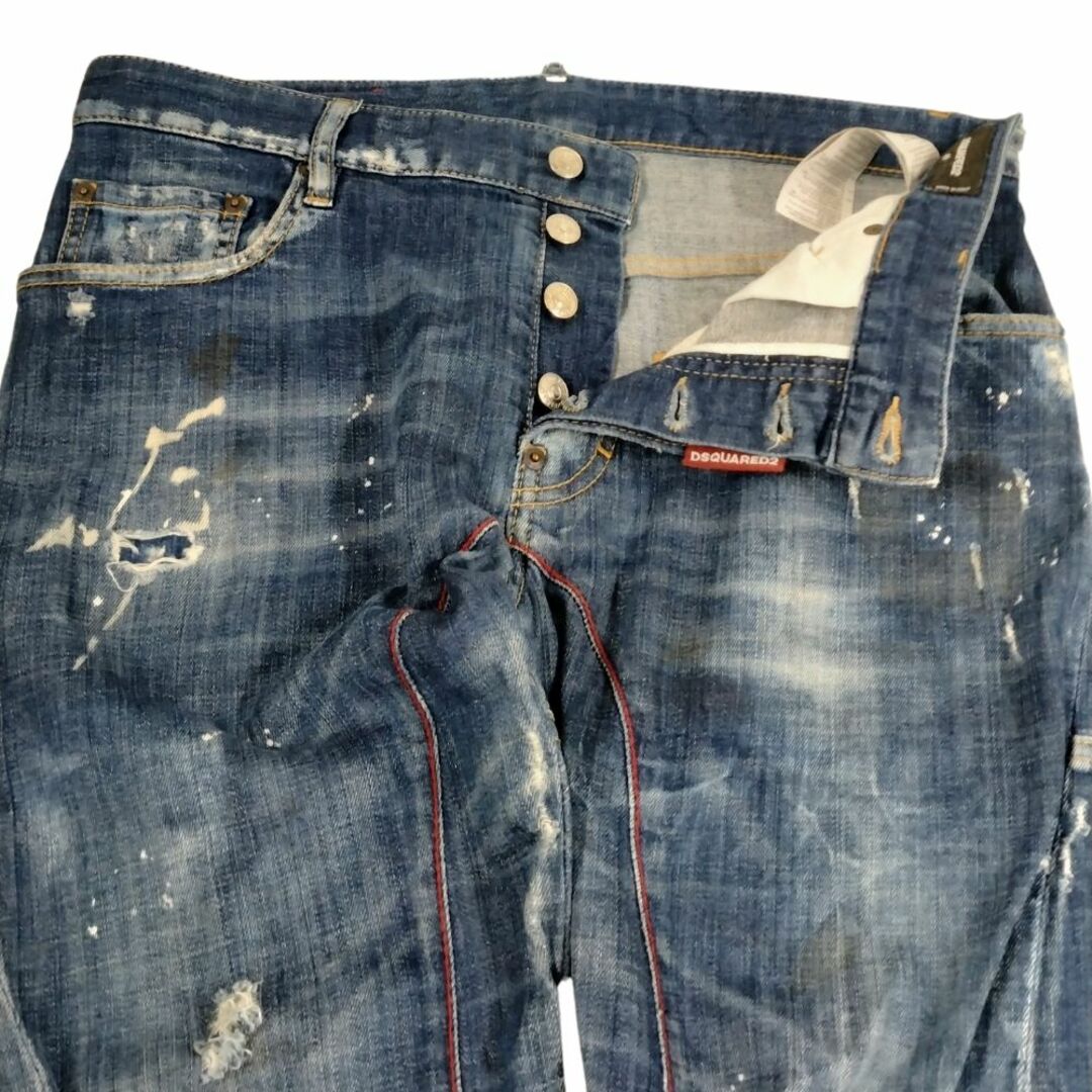 DSQUARED2(ディースクエアード)のDSQUARED2 ディースクエアード 品番 S74LB0438 Tidy Biker Jean 加工デニムパンツ インディゴ サイズ 48 正規品 / 33679 メンズのトップス(ジャージ)の商品写真