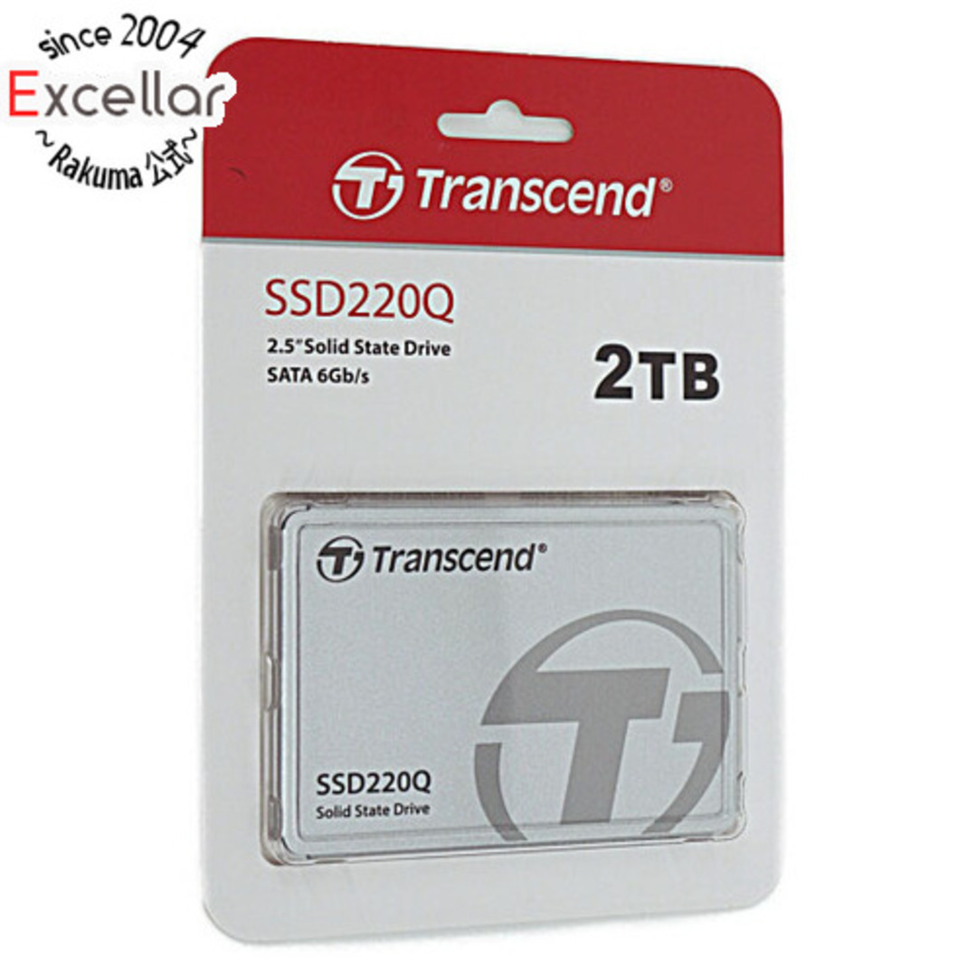 Transcend(トランセンド)のTranscend製　2.5インチSATA SSD　TS2TSSD220Q　2TB スマホ/家電/カメラのPC/タブレット(PC周辺機器)の商品写真