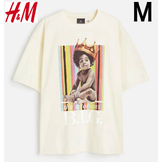 エイチアンドエム(H&M)の新品 H&M × ノートリアス B.I.G. Tシャツ ヒップホップ M(Tシャツ/カットソー(半袖/袖なし))