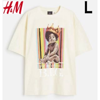 エイチアンドエム(H&M)の新品 H&M × ノートリアス B.I.G. Tシャツ ヒップホップ L(Tシャツ/カットソー(半袖/袖なし))