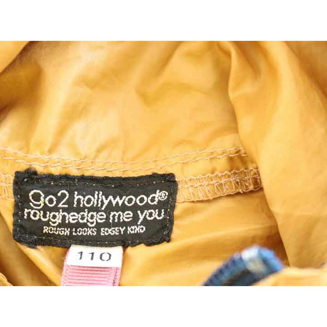 GO TO HOLLYWOOD(ゴートゥーハリウッド)の†ゴートゥーハリウッド/GotoHollywood†110cm ジャンパー/ブルゾン/アウター 青×茶系【中古】子供服 キッズ kids 男の子 女の子 春秋 otr 103042 キッズ/ベビー/マタニティのキッズ服女の子用(90cm~)(ジャケット/上着)の商品写真