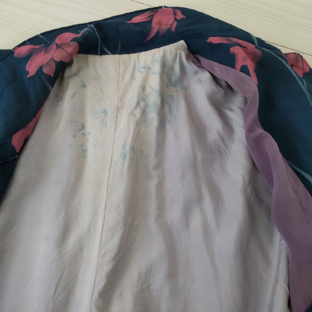着物リメイク 羽織物 ３Ｌ チュニック ワンピース レディースの水着/浴衣(着物)の商品写真