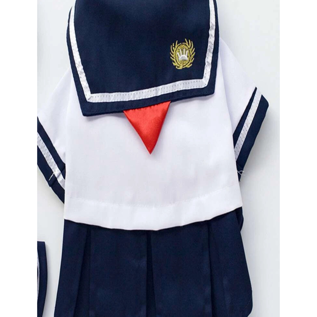 セーラー服　犬服　猫服　ペット用品のご紹介です☺️  ハンドメイドのペット(ペット服/アクセサリー)の商品写真