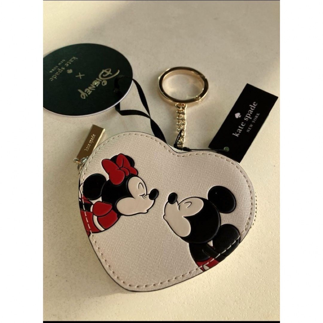 kate spade new york(ケイトスペードニューヨーク)のkate spade ディズニー　ミッキー　ミニー　ハート型　コインケース レディースのファッション小物(コインケース)の商品写真