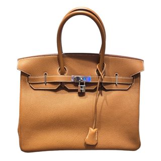 エルメス(Hermes)の　エルメス HERMES バーキン35 □G刻印 ゴールド/SV金具 トゴ メンズ ハンドバッグ(その他)