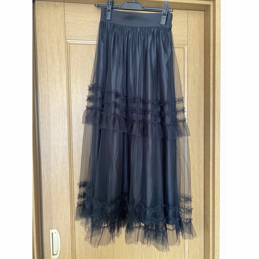 Desir original double frill tulle skirt レディースのスカート(ロングスカート)の商品写真