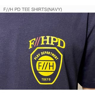 ハチオウジリフォーム  H/F/C PD Tシャツ 紺(ネイビー) L(男性タレント)