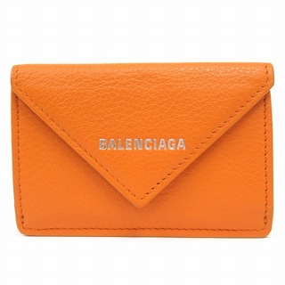 バレンシアガ(Balenciaga)の極美品 バレンシアガ BALENCIAGA ペーパー ミニ 財布 レザー ◇１(長財布)