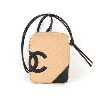 シャネル(CHANEL)の『USED』 CHANEL シャネル カンボンライン ショルダーバッグ ラムスキン ベージュ【中古】(ショルダーバッグ)