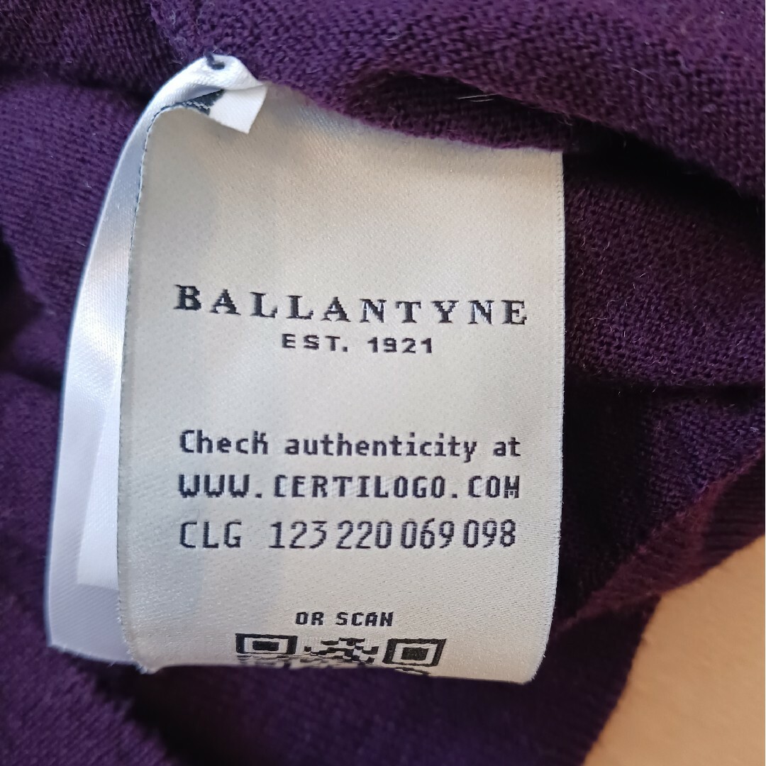 バランタイン(バランタイン)のBALLANTYNE 毛100% デザインニット レディースのトップス(ニット/セーター)の商品写真