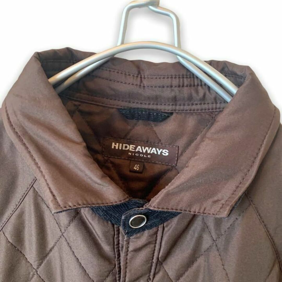 HIDEAWAY(ハイダウェイ)のHIDEAWAYS キルティング　ジャケット　ブラウン　M 033s メンズのジャケット/アウター(ブルゾン)の商品写真