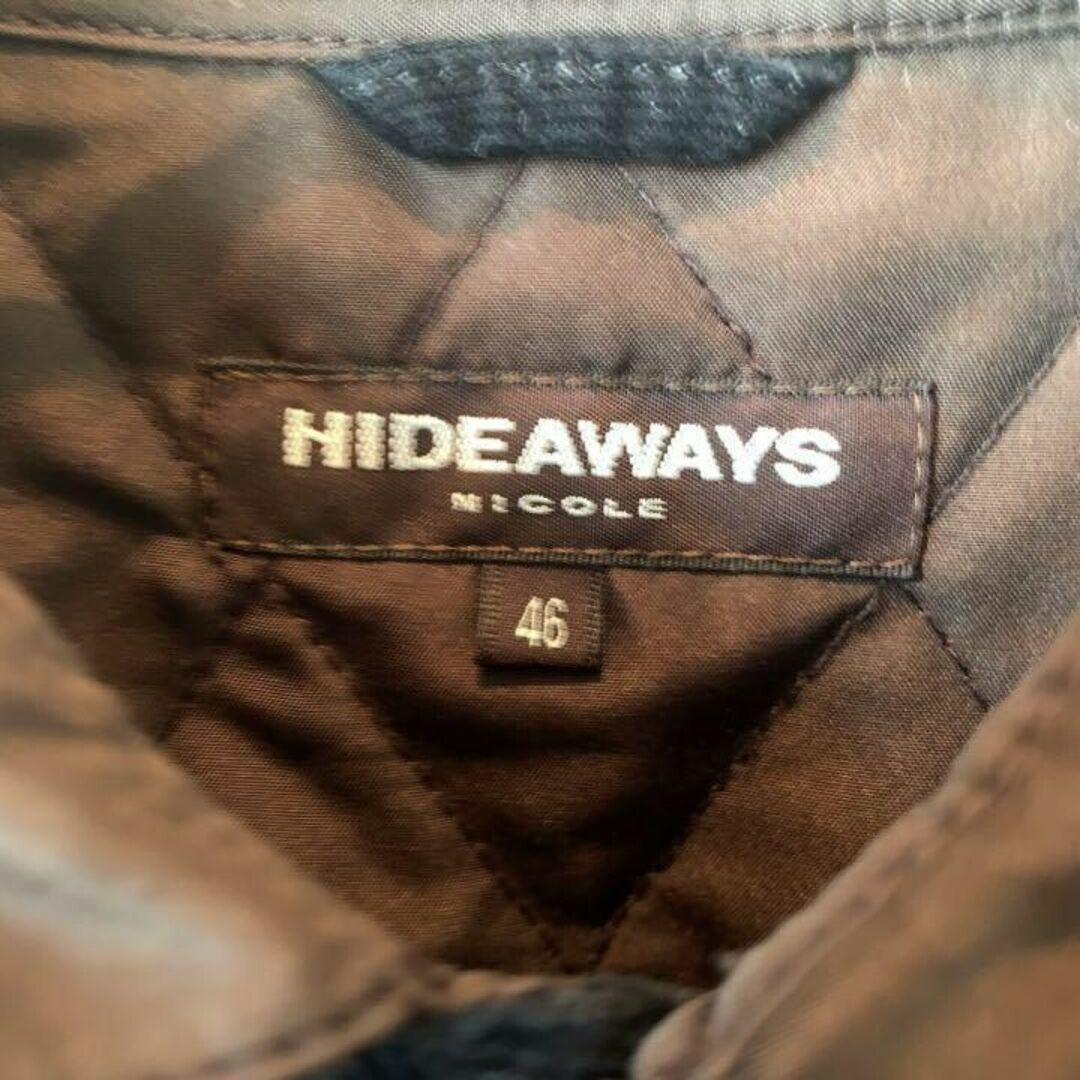 HIDEAWAY(ハイダウェイ)のHIDEAWAYS キルティング　ジャケット　ブラウン　M 033s メンズのジャケット/アウター(ブルゾン)の商品写真