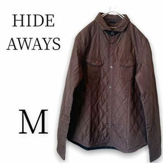 ハイダウェイ(HIDEAWAY)のHIDEAWAYS キルティング　ジャケット　ブラウン　M 033s(ブルゾン)