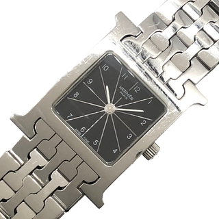 エルメス Hウォッチ 腕時計(レディース)（ブラック/黒色系）の通販 100