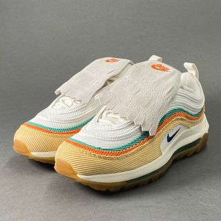 ナイキ(NIKE)の5c8 《美品》 NIKE ナイキ CJ0563-200 AIR MAX 97 GOLF NRG エアマックス97 ゴルフ 26cm ホワイト グリーン ベージュ オレンジ(スニーカー)