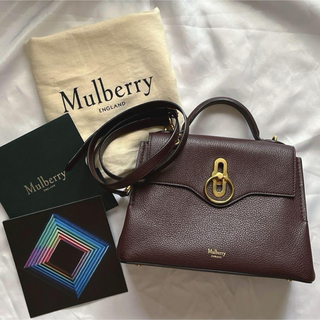 Mulberry(マルベリー)のmulberry マルベリー ミニシートン 2wayショルダーバッグ  ブラウン レディースのバッグ(ショルダーバッグ)の商品写真