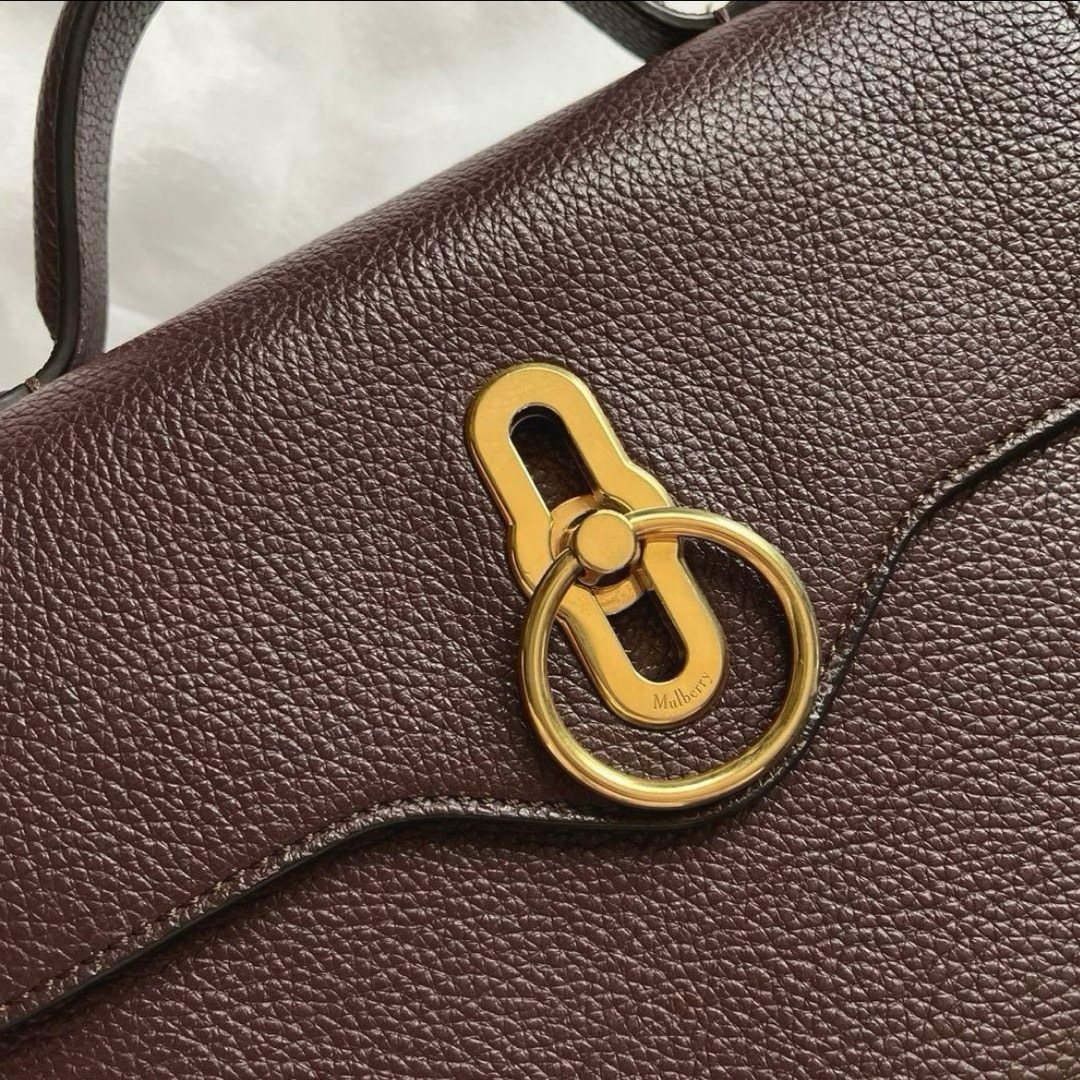 Mulberry(マルベリー)のmulberry マルベリー ミニシートン 2wayショルダーバッグ  ブラウン レディースのバッグ(ショルダーバッグ)の商品写真