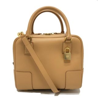 ロエベ(LOEWE)のロエベ LOEWE アマソナ19 スクエア A039N10X032586 2WAY ショルダーバッグ カバン ハンドバッグ ナッパレザー ベージュ 新品同様(その他)