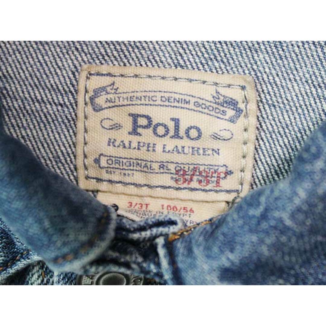 Ralph Lauren(ラルフローレン)の☆ラルフローレン/Ralph Lauren☆100cm Gジャン/デニムジャケット インディゴブルー 【中古】子供服 キッズ kids 男の子 女の子 春秋 929032 otr キッズ/ベビー/マタニティのキッズ服女の子用(90cm~)(ジャケット/上着)の商品写真