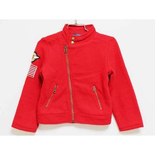 ラルフローレン(Ralph Lauren)の【値下げ!】‡ラルフローレン/Ralph Lauren‡110cm スウェットブルゾン/ジャケット 赤【中古】子供服 キッズ kids 男の子 秋 300132 otr(ジャケット/上着)