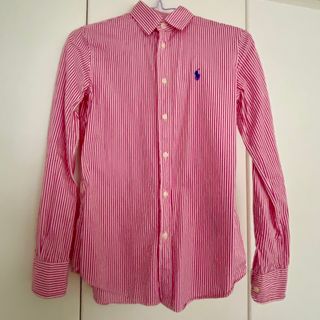 ポロラルフローレン(POLO RALPH LAUREN)のポロラルフローレン　シャツ　濃いピンクストライプ(シャツ/ブラウス(長袖/七分))